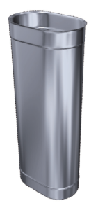 Rura L=1000 120x180/1mm